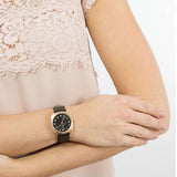  Shop Authentic Marc Jacobs Mandy Black Dial Black Leather Strap Watch for Women - MJ1565 - Luxxuri