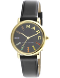  Shop Authentic Marc Jacobs Roxy Black Dial Black Leather Strap Watch for Women - MJ1592 - Luxxuri