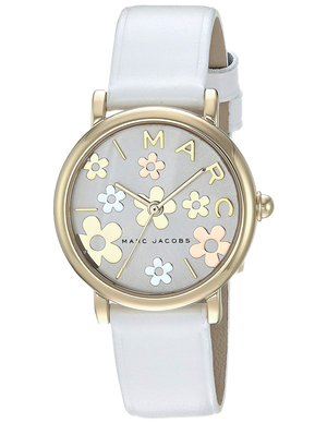  Shop Authentic Marc Jacobs Roxy White Dial White Leather Strap Watch for Women - MJ1607 - Luxxuri