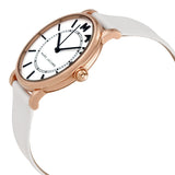  Shop Authentic Marc Jacobs Roxy White Dial White Leather Strap Watch for Women - MJ1561 - Luxxuri