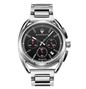  Shop Authentic Maserati Trimarano Chronograph Black Dial Silver Stainless Steel Strap Watch For Men - R8873632003 - Luxxuri