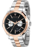  Shop Authentic Maserati Circuito Chronograph Black Dial Two Tone Steel Strap Watch For Men - R8873627004 - Luxxuri