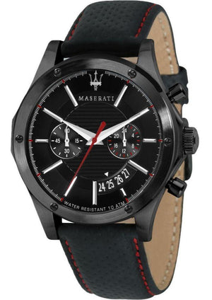  Shop Authentic Maserati Circuito Black Dial Black Leather Strap Watch For Men - R8871627004 - Luxxuri