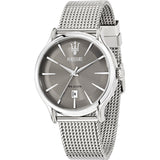  Shop Authentic Maserati Epoca Grey Dial Grey Mesh Bracelet Watch For Men - R8853118002 - Luxxuri