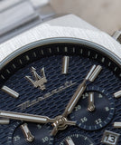  Shop Authentic Maserati Stile Blue Dial Silver Steel Strap Watch For Men - R8873642006 - Luxxuri
