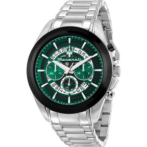  Shop Authentic Maserati Traguardo Chronograph Green Dial Silver Steel Strap Watch For Men - R8873612060 - Luxxuri