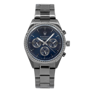  Shop Authentic Maserati Competizione Blue Dial Grey Steel Strap Watch For Men - R8853100019 - Luxxuri