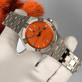  Shop Authentic Maurice Lacroix Aikon Limited Edition Automatic Date Orange Dial Silver Steel Strap Watch For Men - AI6008-SS00F-530-1 - Luxxuri