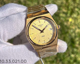  Shop Authentic Tissot PRX Champagne Yellow Gold Dial Gold Steel Strap Watch for Men - T137.410.33.021.00 - Luxxuri