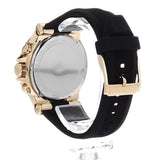  Shop Authentic Michael Kors Dylan Chronograph Black Dial Black Rubber Strap Watch For Women - MK8556 - Luxxuri