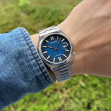  Shop Authentic Citizen Tsuyosa Automatic Dark Blue Dial Silver Steel Strap Watch For Men - NJ0151-88L - Luxxuri