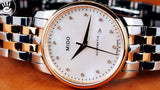  Shop Authentic Mido Baroncelli III Automatic Mother of Pearl White Dial Two Tone Steel Strap Watch For Women - M7600.9.69.1 - Luxxuri