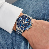  Shop Authentic Tissot Seastar 1000 Chronograph Blue Dial Silver Steel Strap Watch For Men - T120.417.11.041.00 - Luxxuri