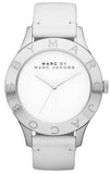 Marc Jacobs Blade White Dial White Leather Strap Watch for Women - MBM1200