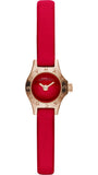 Marc Jacobs Blade Red Dial Red Leather Strap Watch for Women - MBM1343