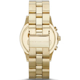  Shop Authentic Marc Jacobs Blade Chronograph Blue Dial Gold Steel Strap Watch for Women - MBM3307 - Luxxuri