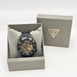  Shop Authentic Guess Axel Multifunction Black Dial Black Steel Strap Watch For Men - GW0488G3 - Luxxuri