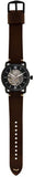  Shop Authentic Fossil Commuter Automatic Black Dial Brown Leather Strap Watch for Men - ME3158 - Luxxuri