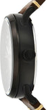  Shop Authentic Fossil Commuter Automatic Black Dial Brown Leather Strap Watch for Men - ME3158 - Luxxuri