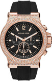  Shop Authentic Michael Kors Dylan Chronograph Black Dial Black Rubber Strap Watch For Women - MK8557 - Luxxuri