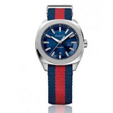  Shop Authentic Gucci GG2570 Quartz Blue Dial Blue & Red Nylon Strap Watch For Men - YA142304 - Luxxuri