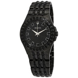  Shop Authentic Bulova Crystal Collection Phantom Black Dial Black Steel Strap Watch for Men - 98A240 - Luxxuri