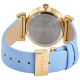  Shop Authentic Versace V-Motif Grey Dial Blue Leather Strap Watch for Women - VERE00318 - Luxxuri