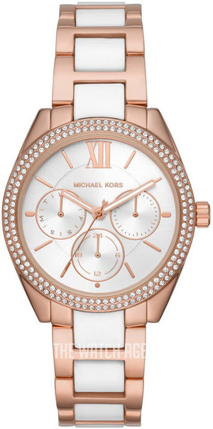  Shop Authentic Michael Kors Janelle Multifunction Silver Dial Two Tone Steel Strap Watch For Women - MK7131 - Luxxuri