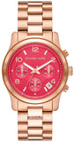  Shop Authentic Michael Kors Runway Chronograph Pink Dial Rose Gold Steel Strap Watch For Women - MK7352 - Luxxuri