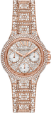  Shop Authentic Michael Kors Camille Multifunction Crystals Rose Gold Dial Rose Gold Steel Strap Watch For Women - MK6997 - Luxxuri