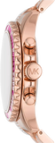  Shop Authentic Michael Kors Everest Chronograph Rose Gold Dial Rose Gold Steel Strap Watch For Women - MK7211 - Luxxuri