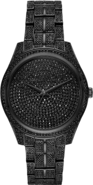 Shop Authentic Michael Kors Lauryn Analog Crystals Black Dial Black Steel Strap Watch For Women - MK3980 - Luxxuri