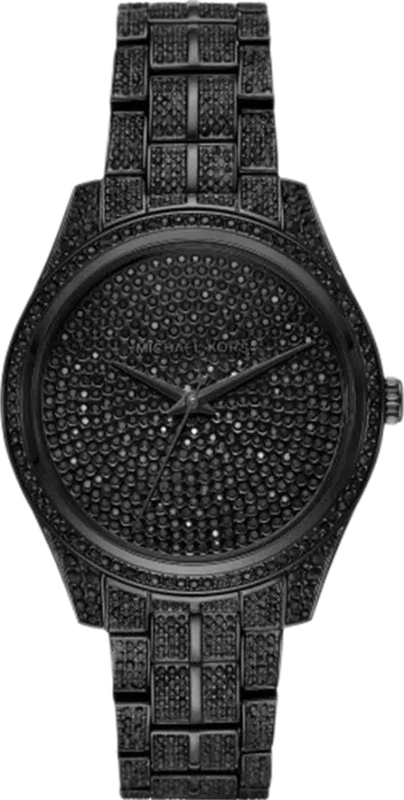  Shop Authentic Michael Kors Lauryn Analog Crystals Black Dial Black Steel Strap Watch For Women - MK3980 - Luxxuri