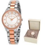  Shop Authentic Michael Kors Lauryn Quartz White Dial Two Tone Steel Strap Watch for Women - MK4489 - Luxxuri