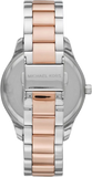  Shop Authentic Michael Kors Layton Three Hand Mother of Pearl White Dial Two Tone Steel Strap Watch For Women - MK6849 - Luxxuri