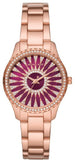  Shop Authentic Michael Kors Layton Three Hand Red Dial Rose Gold Steel Strap Watch For Women - MK6893 - Luxxuri