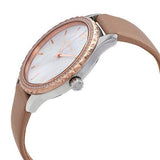  Shop Authentic Michael Kors Layton Mother of Pearl White Dial Brown Leather Strap Watch For Women - MK2910 - Luxxuri
