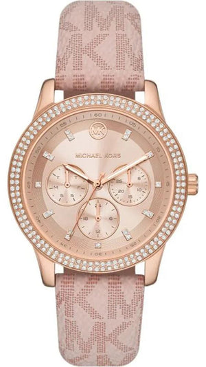  Shop Authentic Michael Kors Tibby Multifunction Rose Gold Dial Pink Leather Strap Watch For Women - MK2955 - Luxxuri