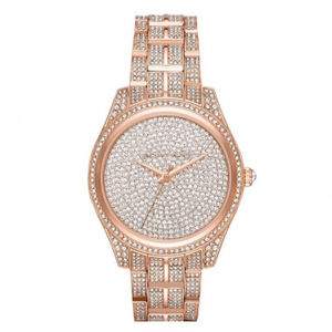  Shop Authentic Michael Kors Lauryn Crystals Rose Gold Dial Rose Gold Steel Strap Watch For Women - MK3931 - Luxxuri