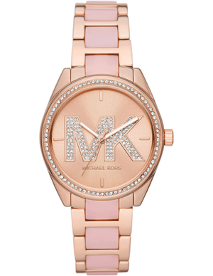  Shop Authentic Michael Kors Janelle Analog Rose Gold Dial Two Tone Steel Strap Watch For Women - MK4731 - Luxxuri