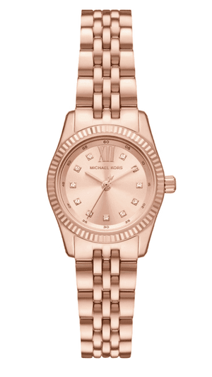  Shop Authentic Michael Kors Lexington Three Hand Rose Gold Dial Rose Gold Steel Strap Watch For Women - MK4739 - Luxxuri