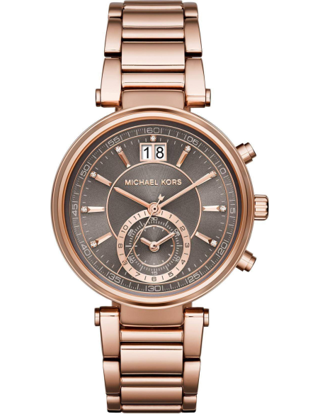  Shop Authentic Michael Kors Sawyer Rose Gold Dial Rose Gold Steel Strap Watch for Women - MK6226 - Luxxuri