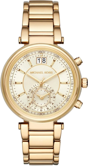  Shop Authentic Michael Kors Sawyer White Dial Gold Steel Strap Watch for Women - MK6362 - Luxxuri