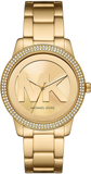 Shop Authentic Michael Kors Tibby Three Hand Gold Dial Gold Steel Strap Watch For Women - MK6879 - Luxxuri