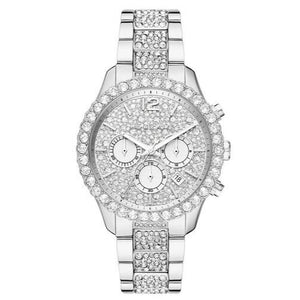  Shop Authentic Michael Kors Layton Chronograph Silver Dial Silver Steel Strap Watch For Women - MK6976 - Luxxuri