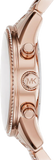  Shop Authentic Michael Kors Ritz Chronograph Rose Gold Dial Rose Gold Steel Strap Watch For Women - MK6485 - Luxxuri