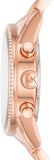  Shop Authentic Michael Kors Ritz Chronograph Rose Gold Dial Rose Gold Steel Strap Watch For Women - MK6598 - Luxxuri