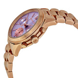  Shop Authentic Michael Kors Runway Chronograph Purple Dial Rose Gold Steel Strap Watch For Women - MK6163 - Luxxuri