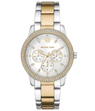  Shop Authentic Michael Kors Tibby Multifunction White Dial Two Tone Steel Strap Watch For Women - MK6825 - Luxxuri