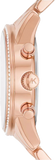  Shop Authentic Michael Kors Ritz Chronograph Rose Gold Dial Rose Gold Steel Strap Watch For Women - MK7302 - Luxxuri
